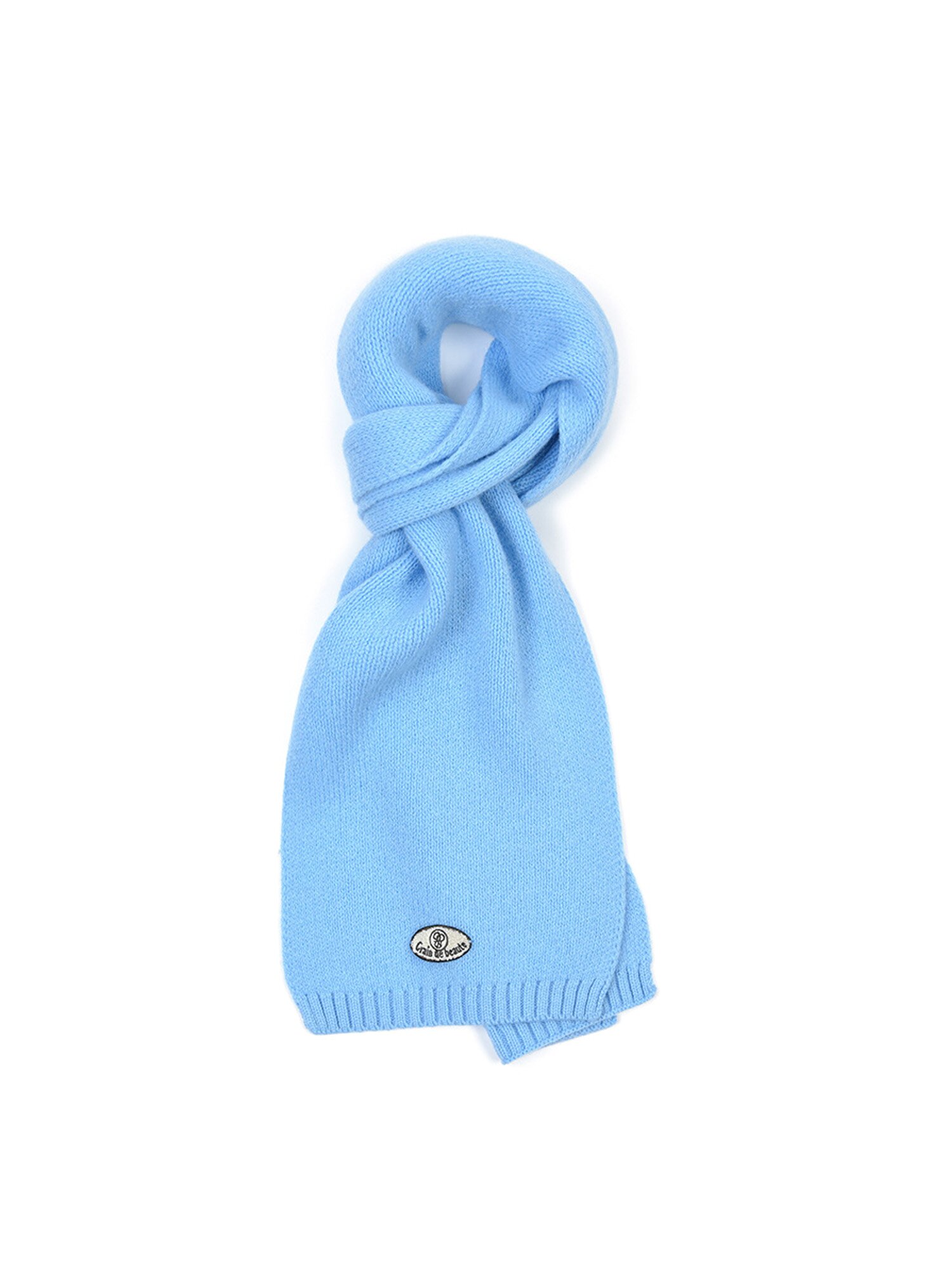 Mini Logo Wool Muffler [Sky Blue]
