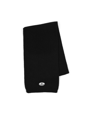 Mini Logo Wool Muffler [Black]