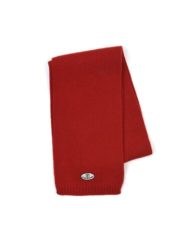 Mini Logo Wool Muffler [Red]