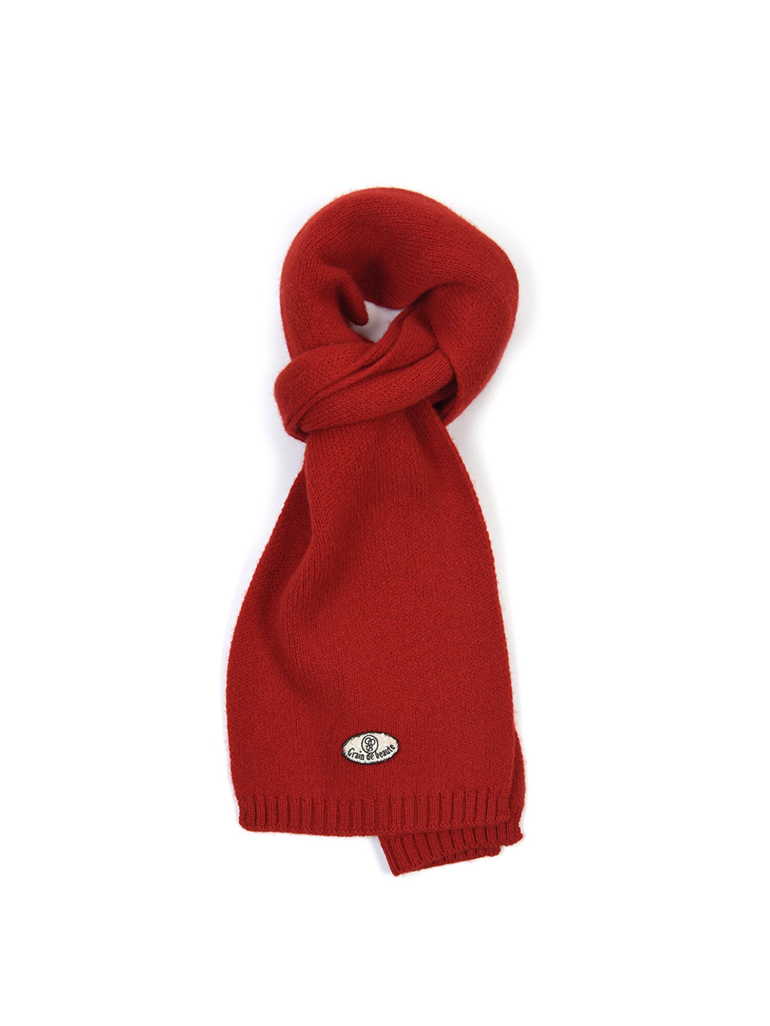 Mini Logo Wool Muffler [Red]