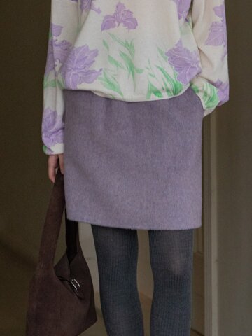 DA_Sense reversible tweed skirt