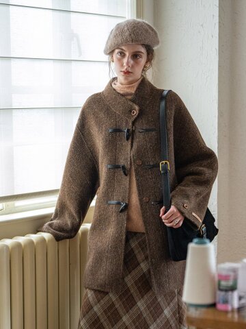 DA_Classic minimalist coat_BROWN