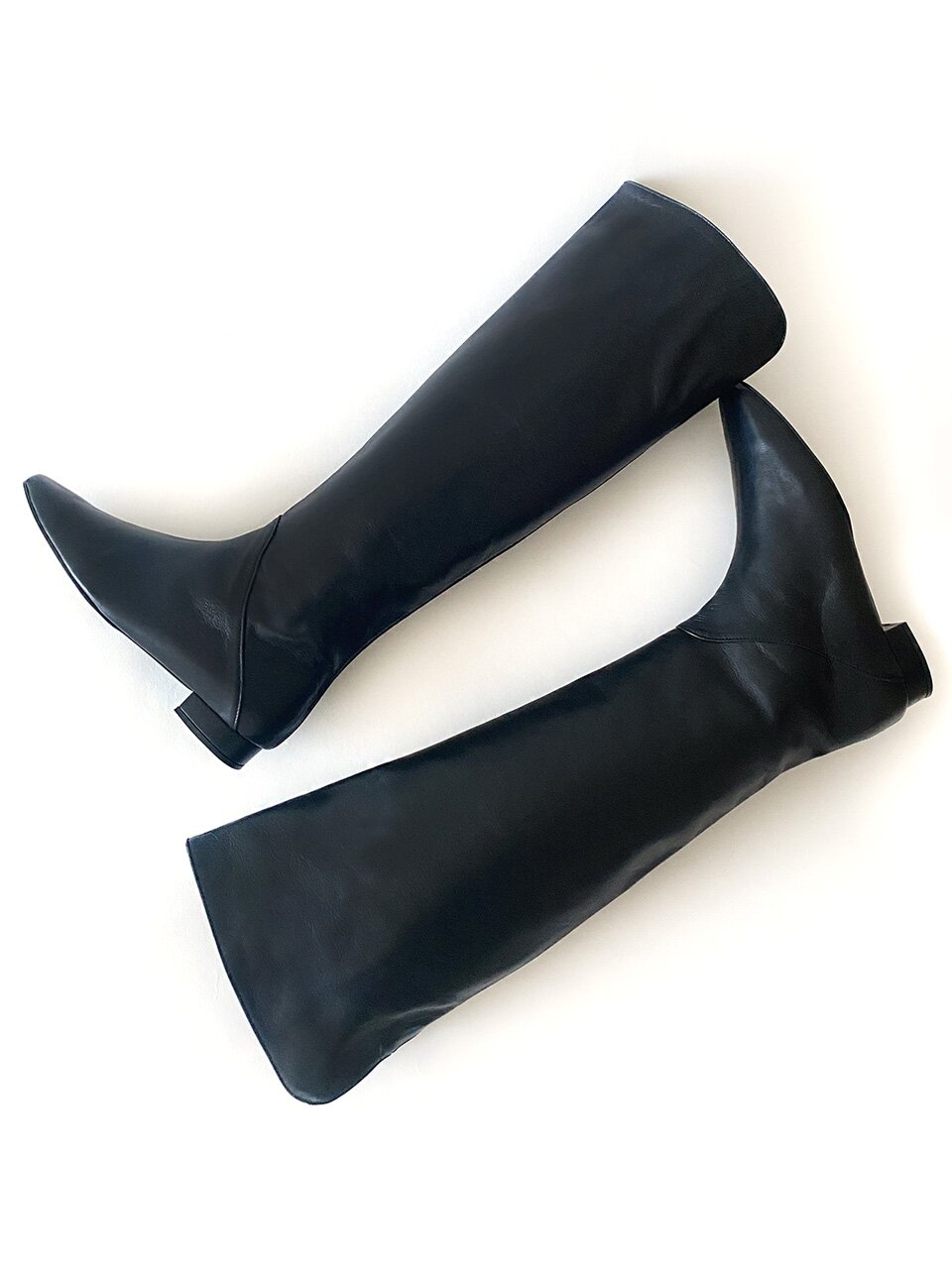브리나 니하이 롱부츠_Black 2cm ODR220255