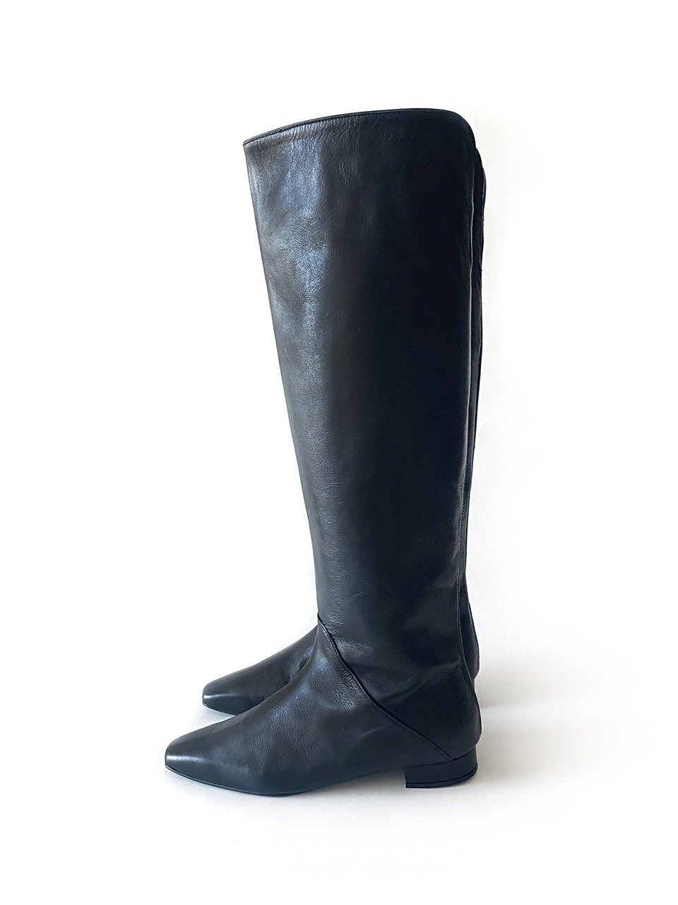 브리나 니하이 롱부츠_Black 2cm ODR220255