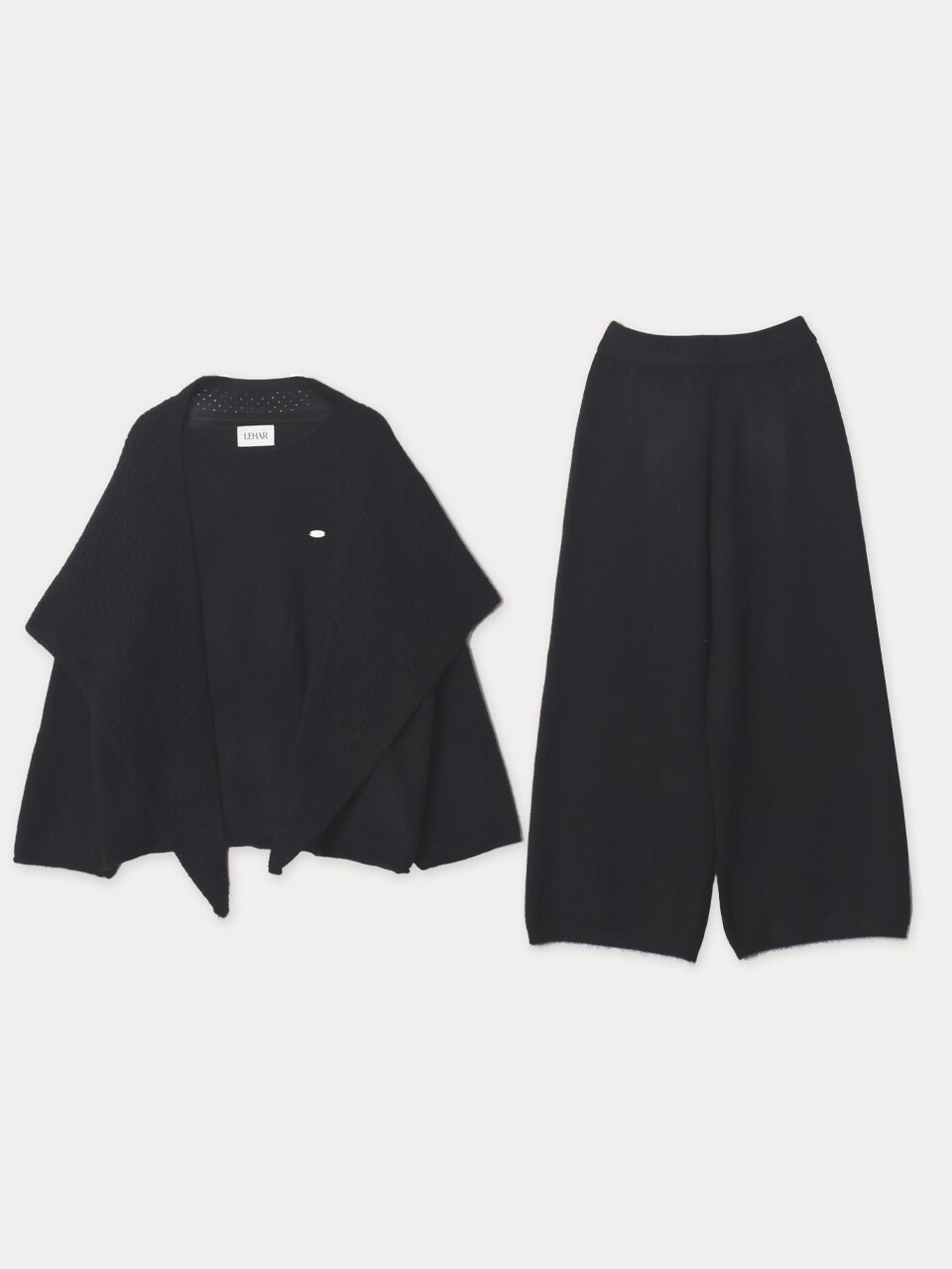 [메종르하르] 레이첼 니트 SET (라운드니트+팬츠+커치프) 3color