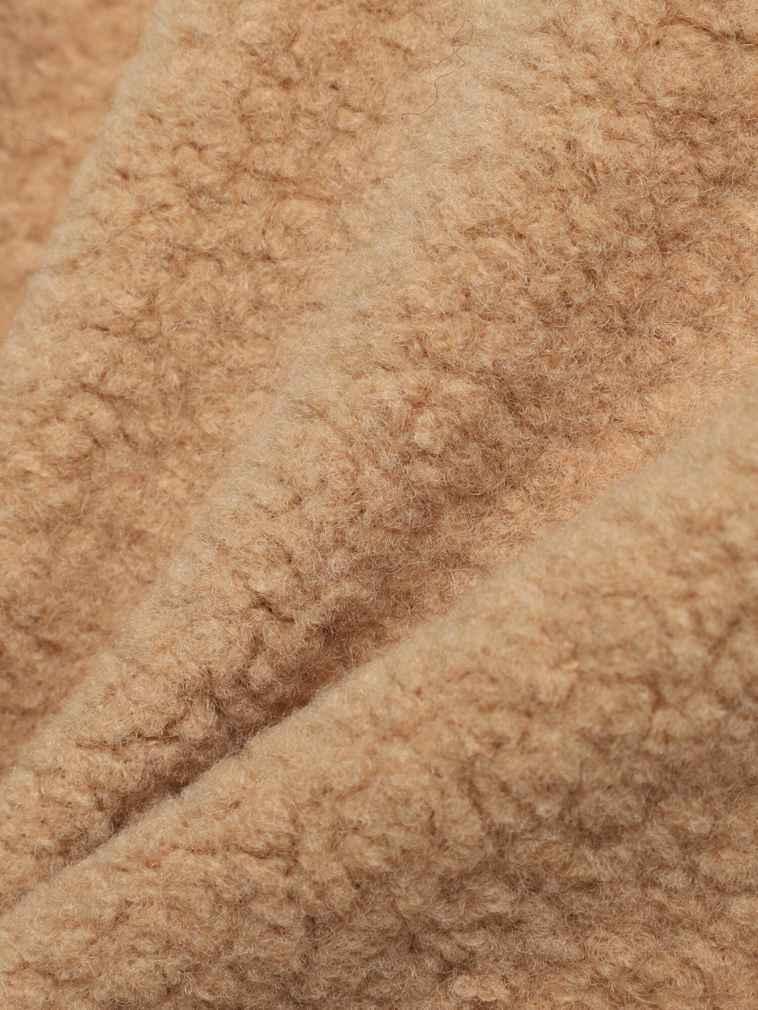 울 블렌드 부클레 래글런 숏 코트 (BEIGE)