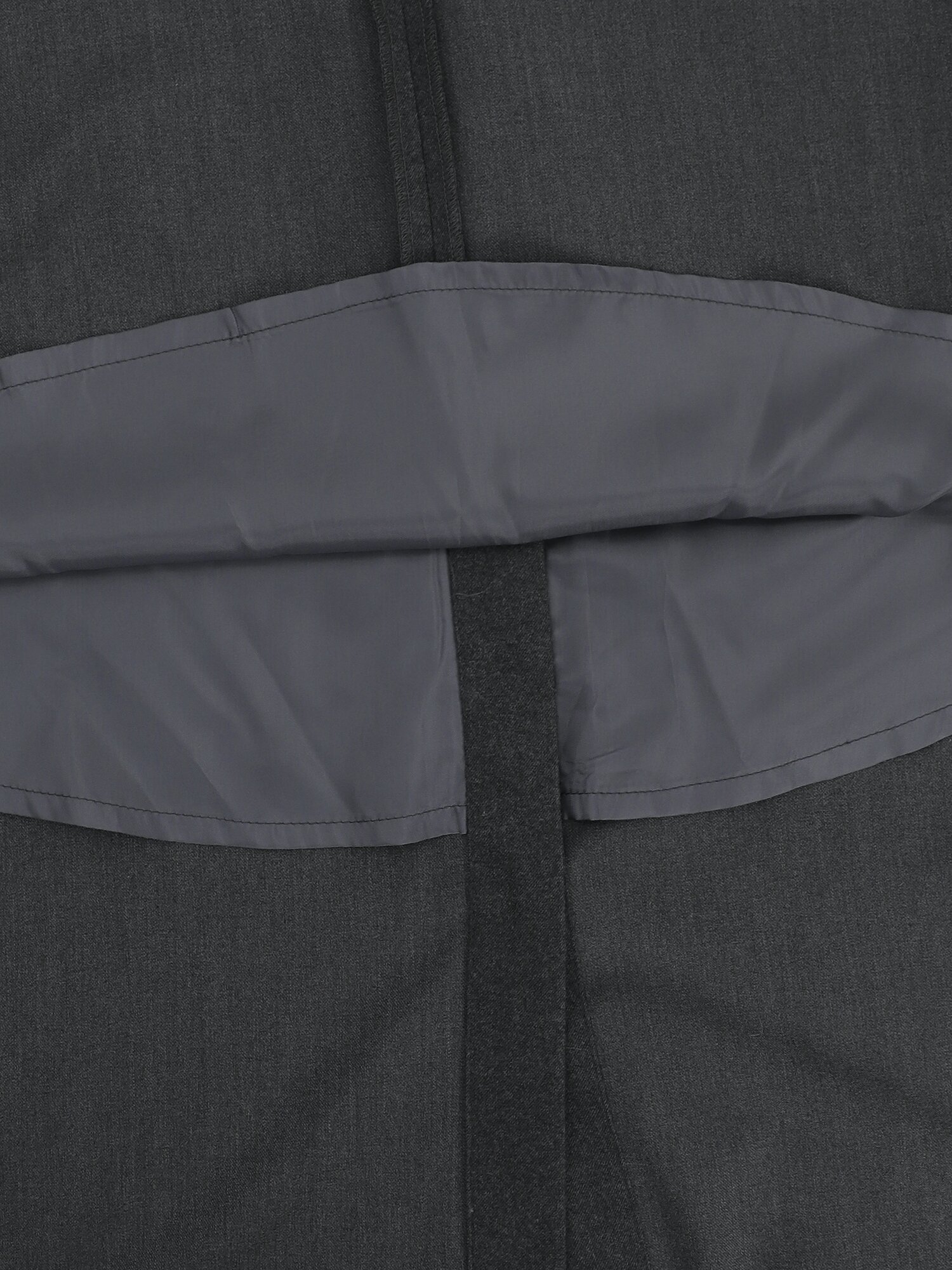 싱글 칼라 플리츠 롱 원피스 (DARK GREY)