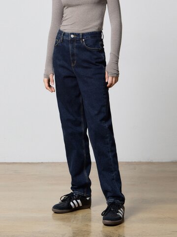 DENIM NAPPING TAPERED PANTS INDIGO W5