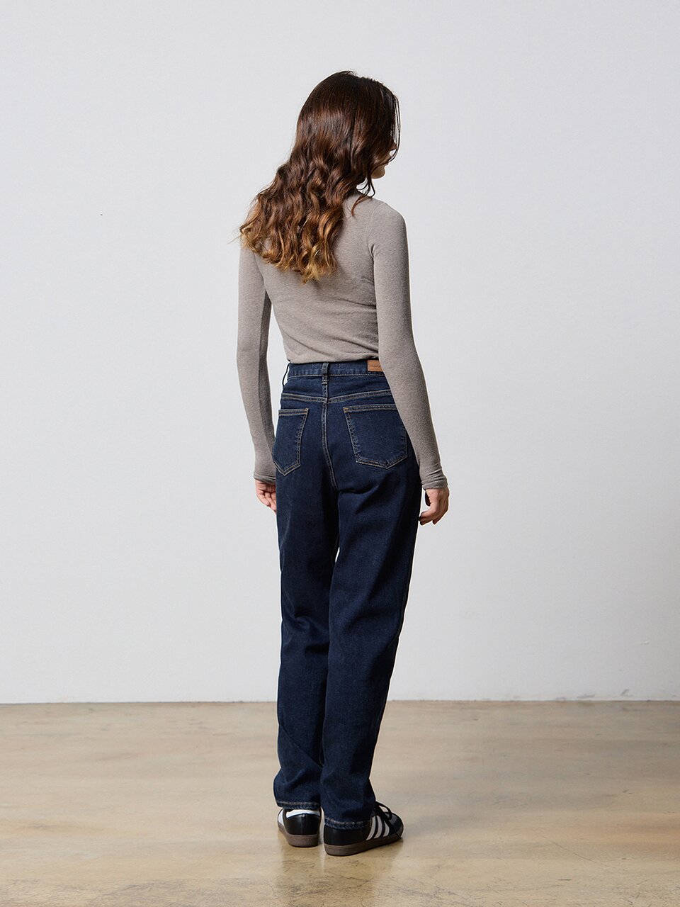 DENIM NAPPING TAPERED PANTS INDIGO W5