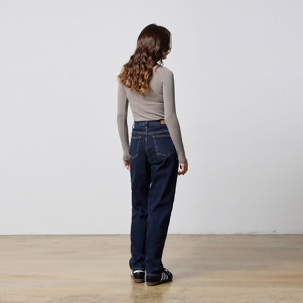 DENIM NAPPING TAPERED PANTS INDIGO W5