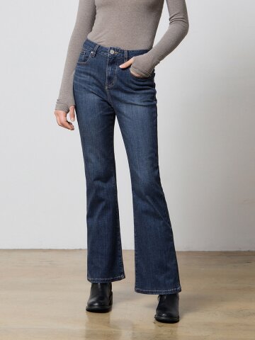 DENIM BOOTS CUT MODAL PANTS INDIGO W5