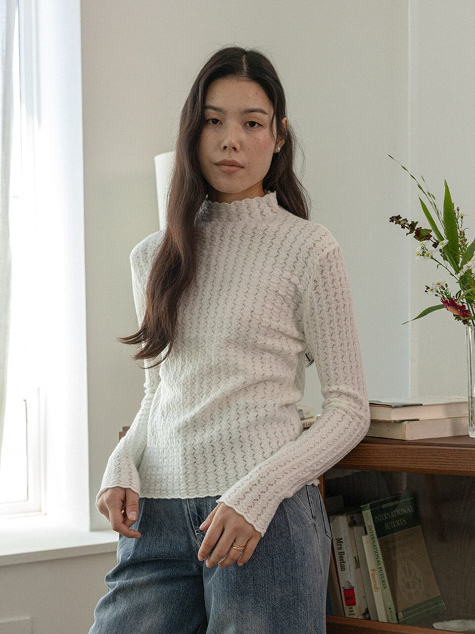 LS_Pattern fantasy knit top_3color
