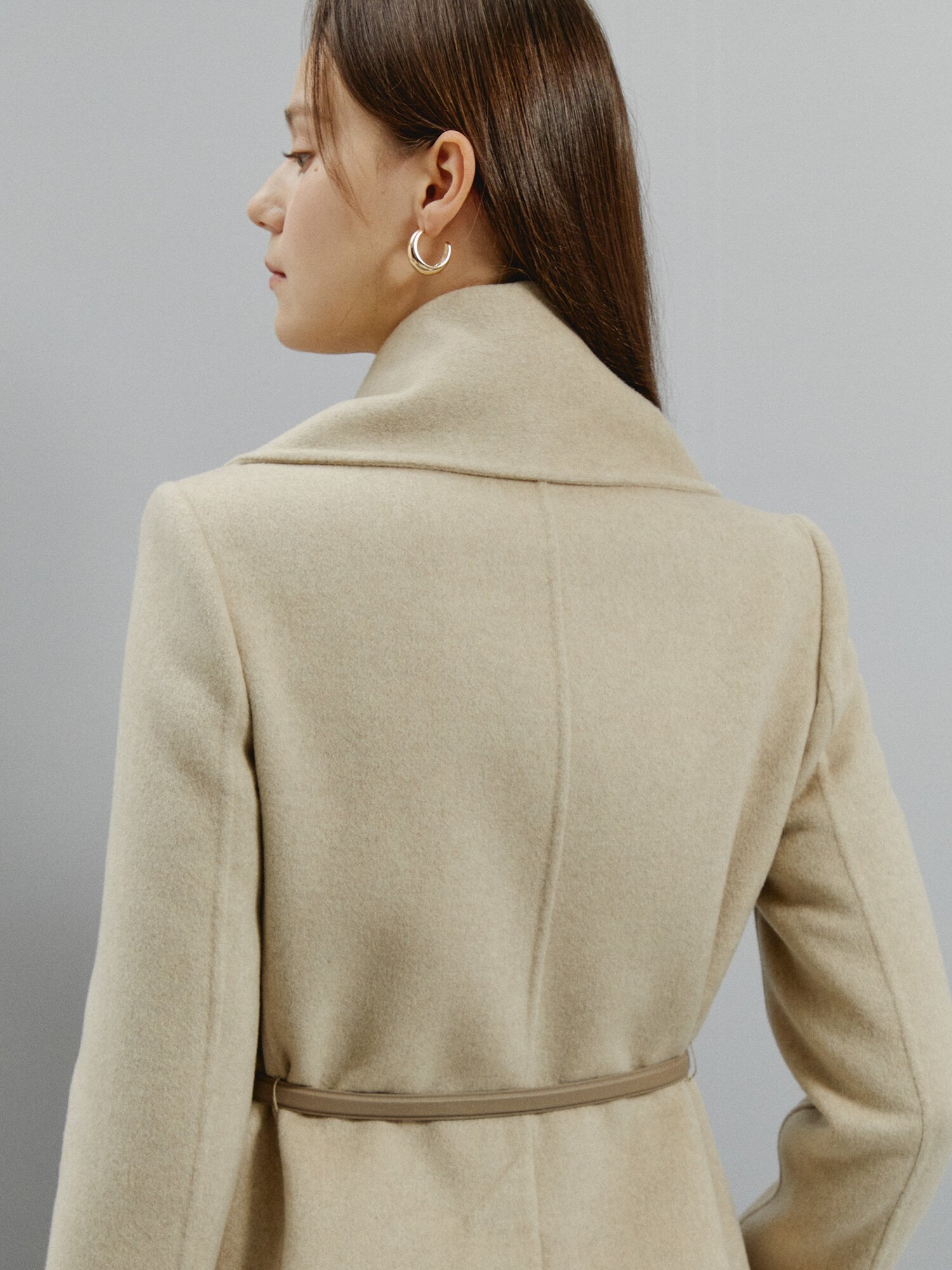 캐시미어 클래식 테일러드 코트 (BEIGE)