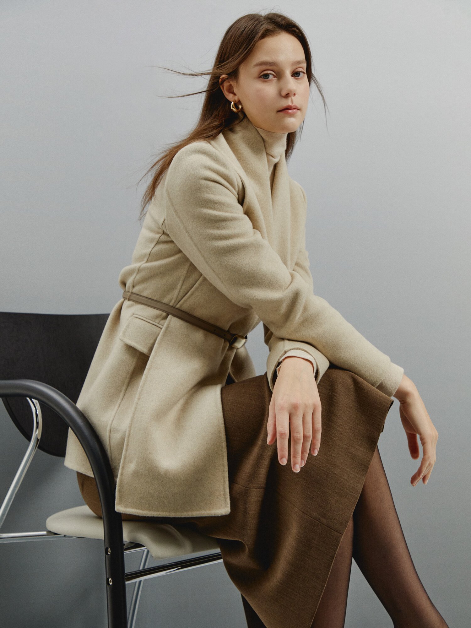 캐시미어 클래식 테일러드 코트 (BEIGE)
