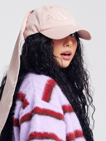 두니빗 면 데미지 볼캡 인디핑크