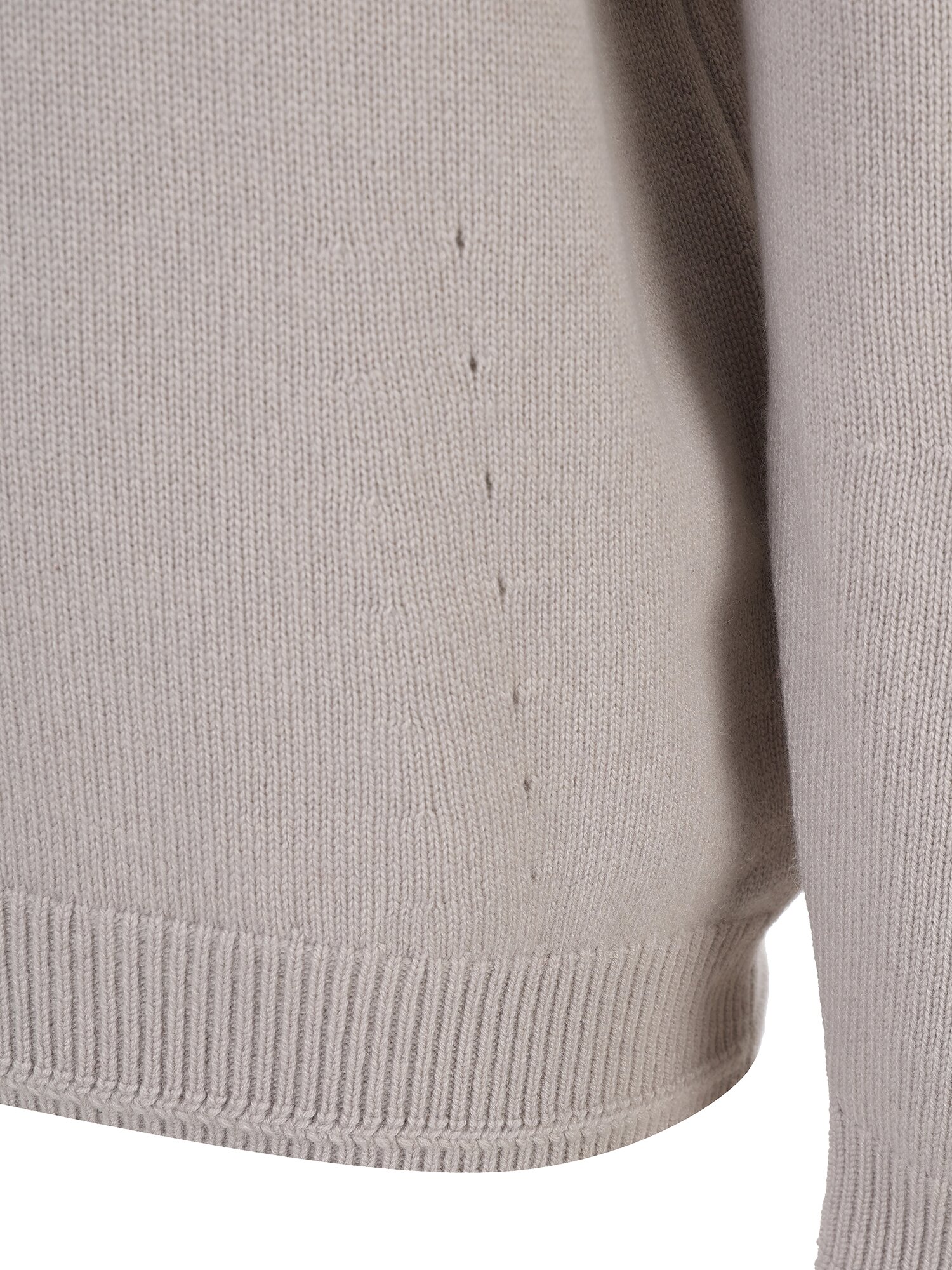 울 캐시미어 하이넥 풀오버 니트 (LIGHT GREY)