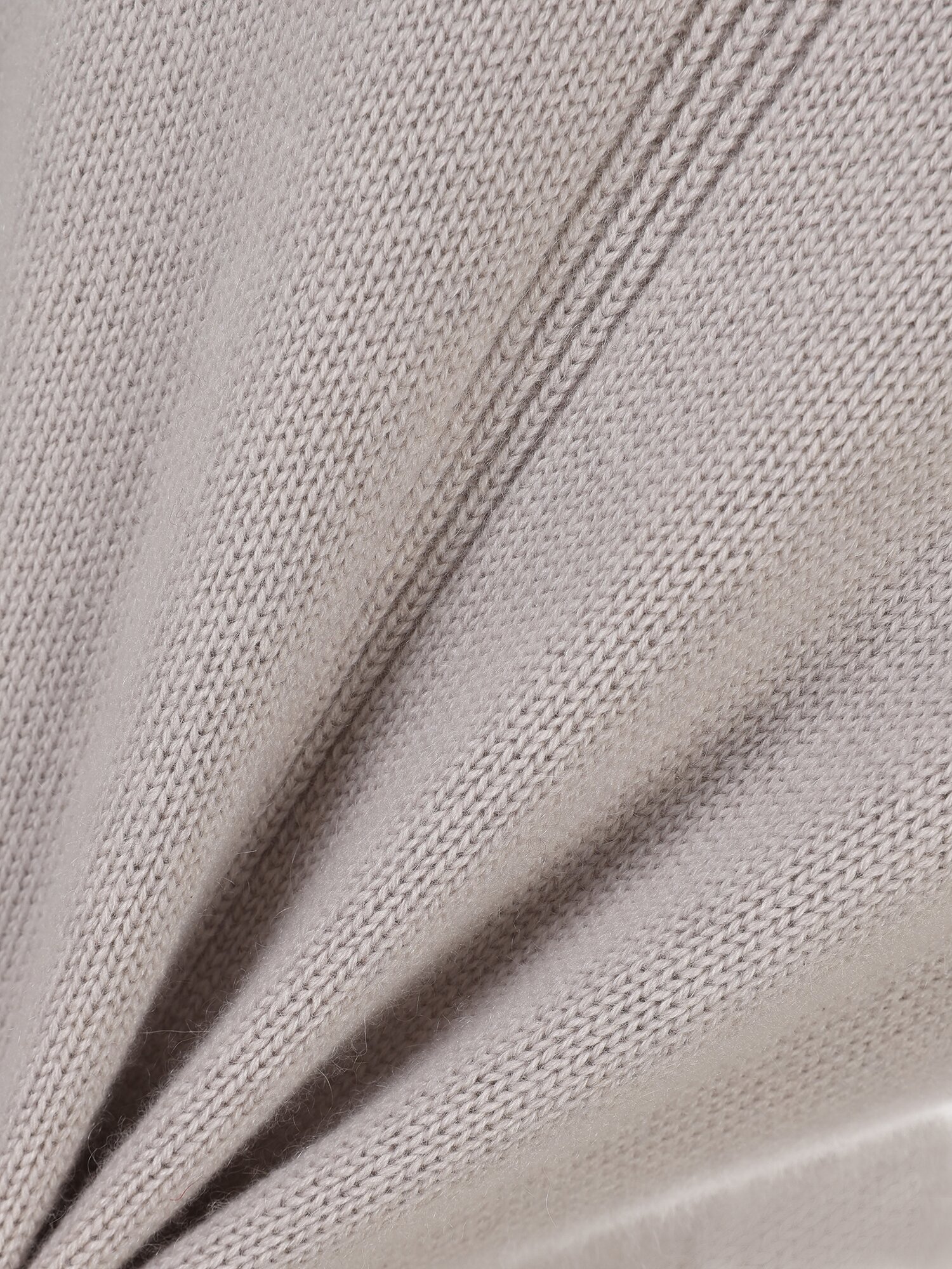 울 캐시미어 하이넥 풀오버 니트 (LIGHT GREY)