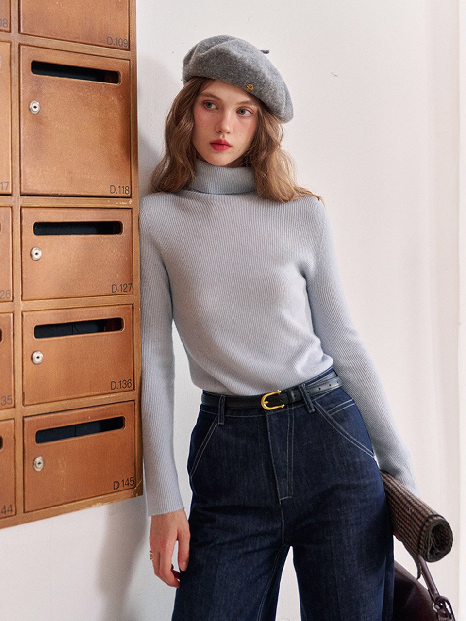 SR_Wool turtleneck sweater knit_4color