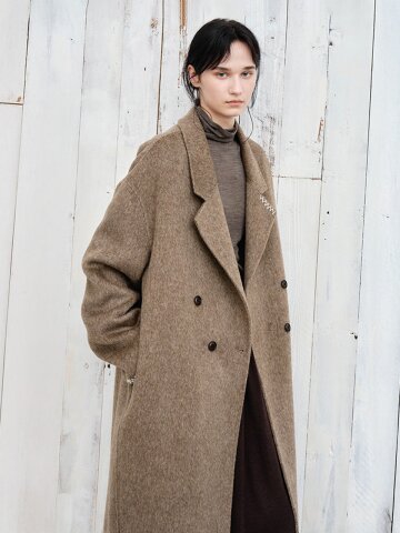 TG_Basic wool double coat_BROWN