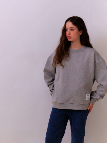 Elliot Oversized Cozy Sweatshirt – Cloud Gray