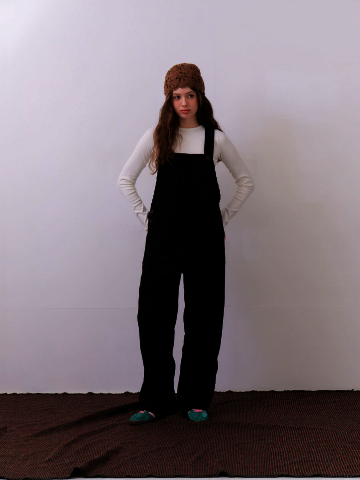 Noah Corduroy Overall - Midnight Black