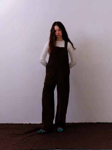 Noah Corduroy Overall - Deep Brown