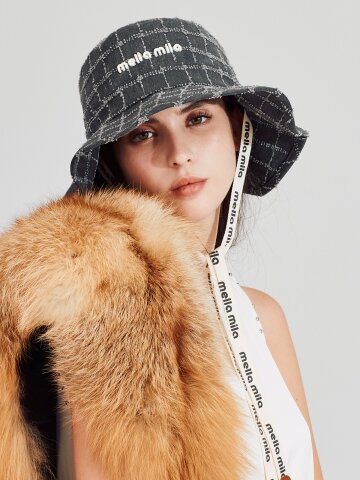 멜라밀라 미아 아가일 패턴 버킷햇 (3colors)