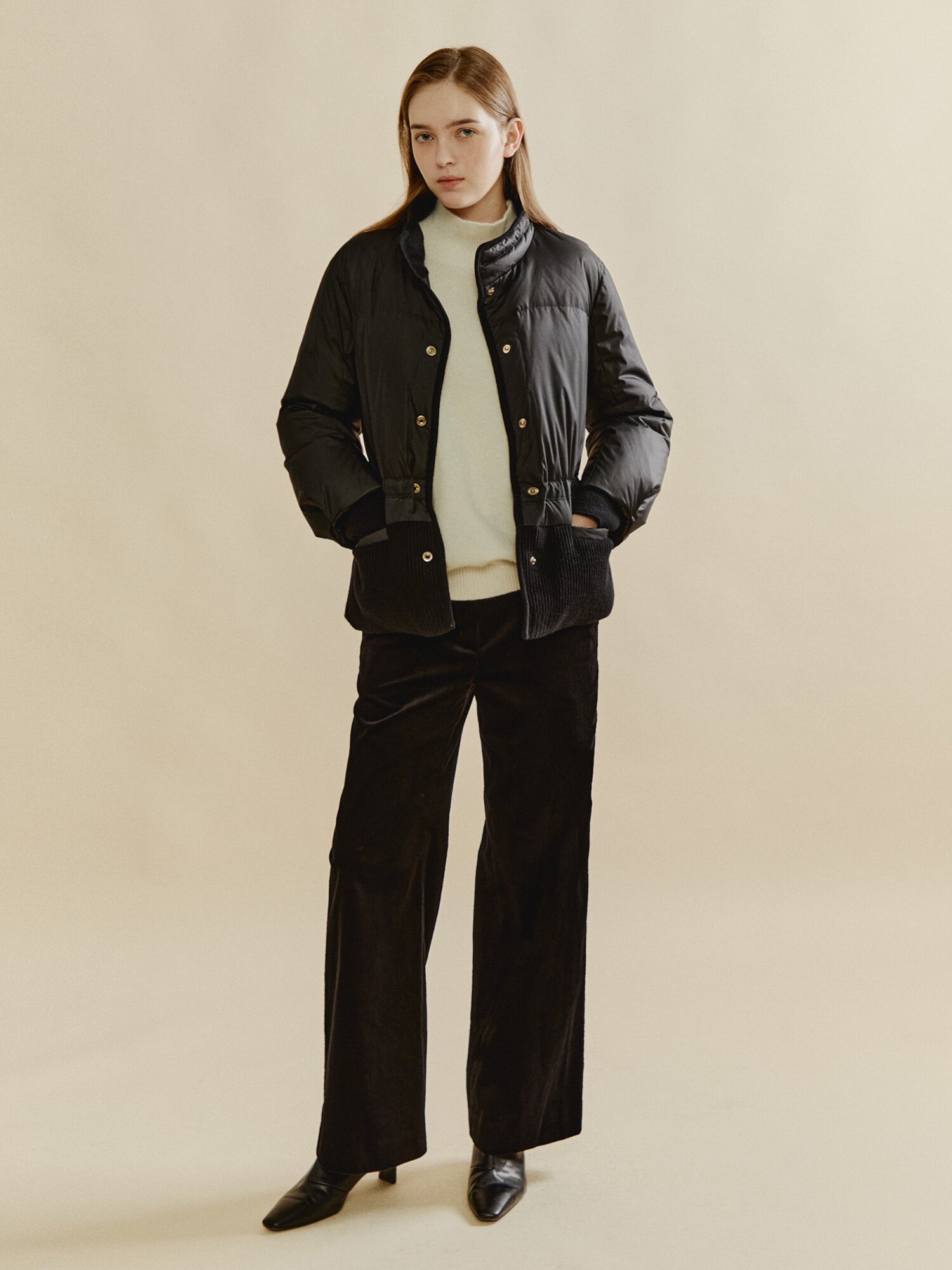 리파인드 코듀로이 컴포트 팬츠 (BLACK)