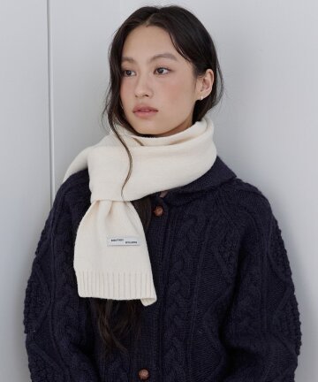 Washable Soft-Touch Muffler (Ivory)