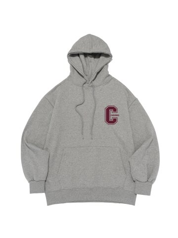 C 로고 후드 티셔츠 (그레이)