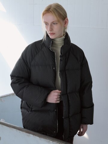 Basic Duck Down Half Padding - Black