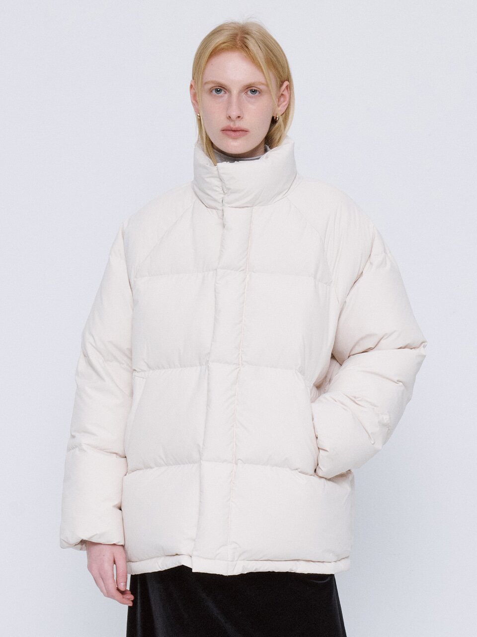 Basic Duck Down Half Padding - Cream