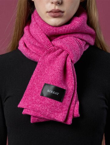 [5colors] 도톰 니트 무지 데일리 롱기장 머플러 목도리