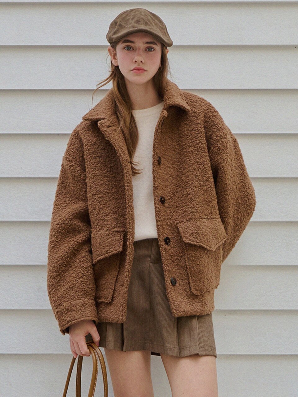 [5차] Soft breeze boucle coat - Brown