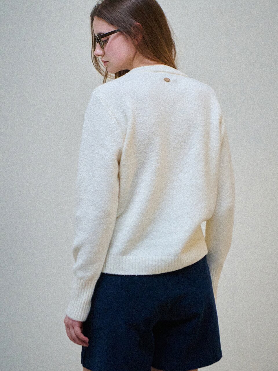 Bean button wool knit cardign_5 Colors