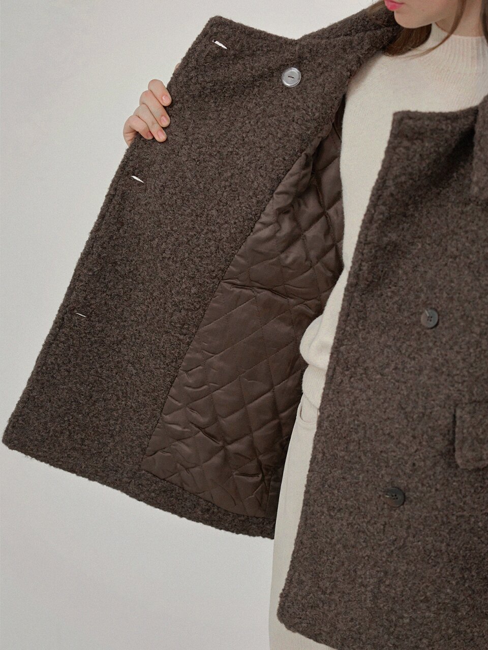 [5차][누빔ver] Neutral mood boucle coat_3 Colors