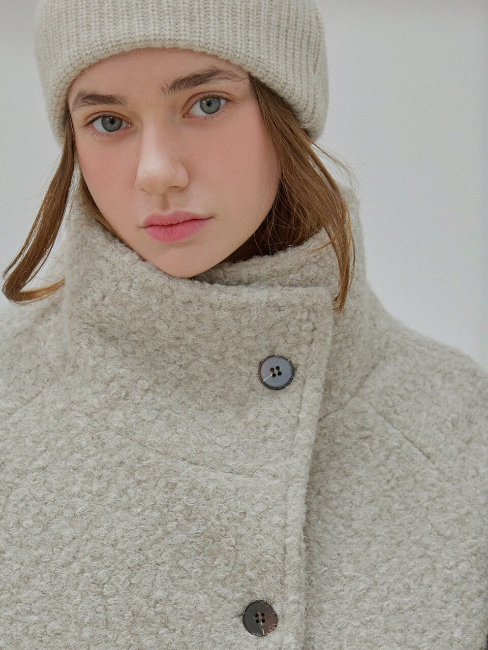[5차][색상추가] Teddy boucle half coat_3 Colors