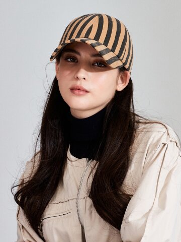 멜라밀라 라인 스트라이프 볼캡 (3colors)