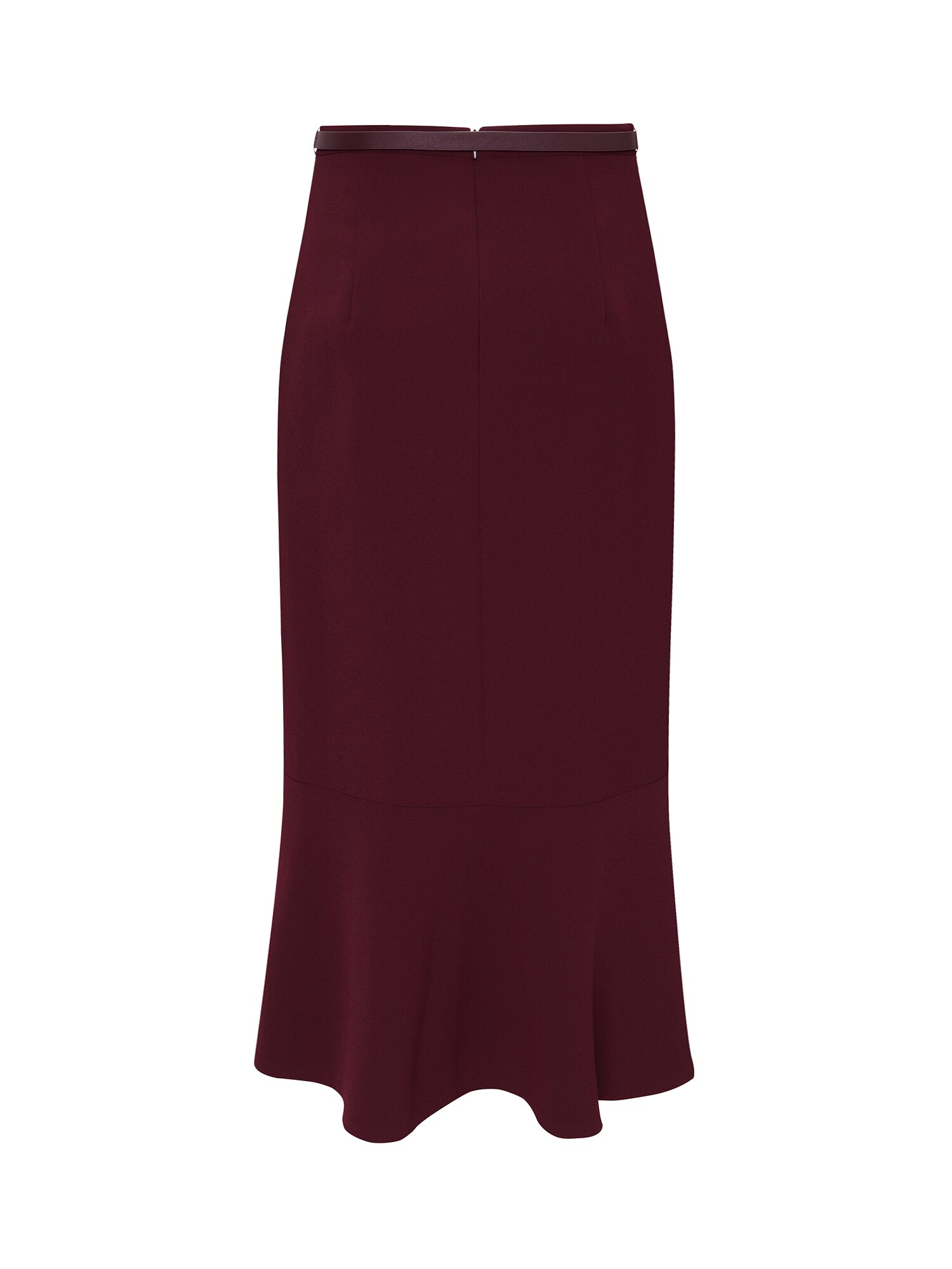 H라인 머메이드 스커트 (BURGUNDY)