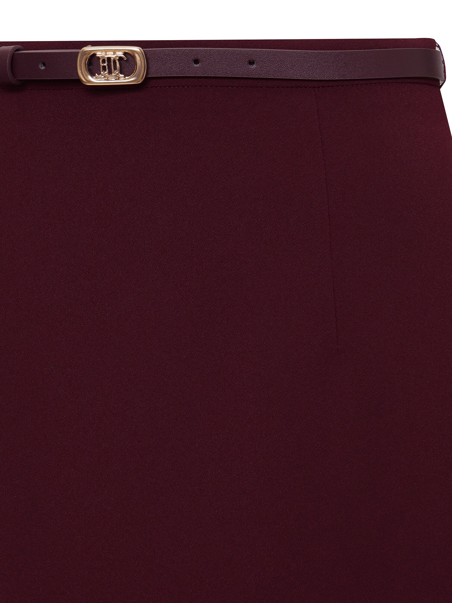 H라인 머메이드 스커트 (BURGUNDY)