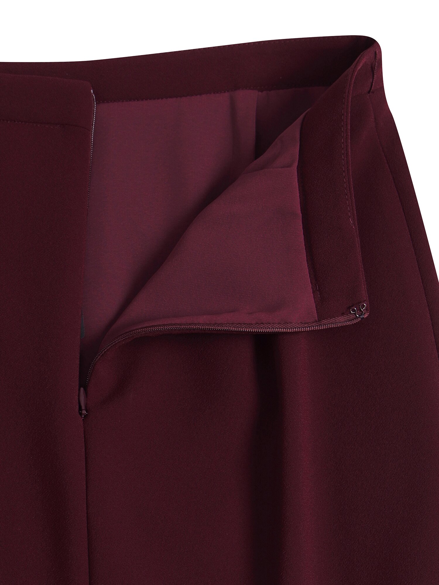 H라인 머메이드 스커트 (BURGUNDY)