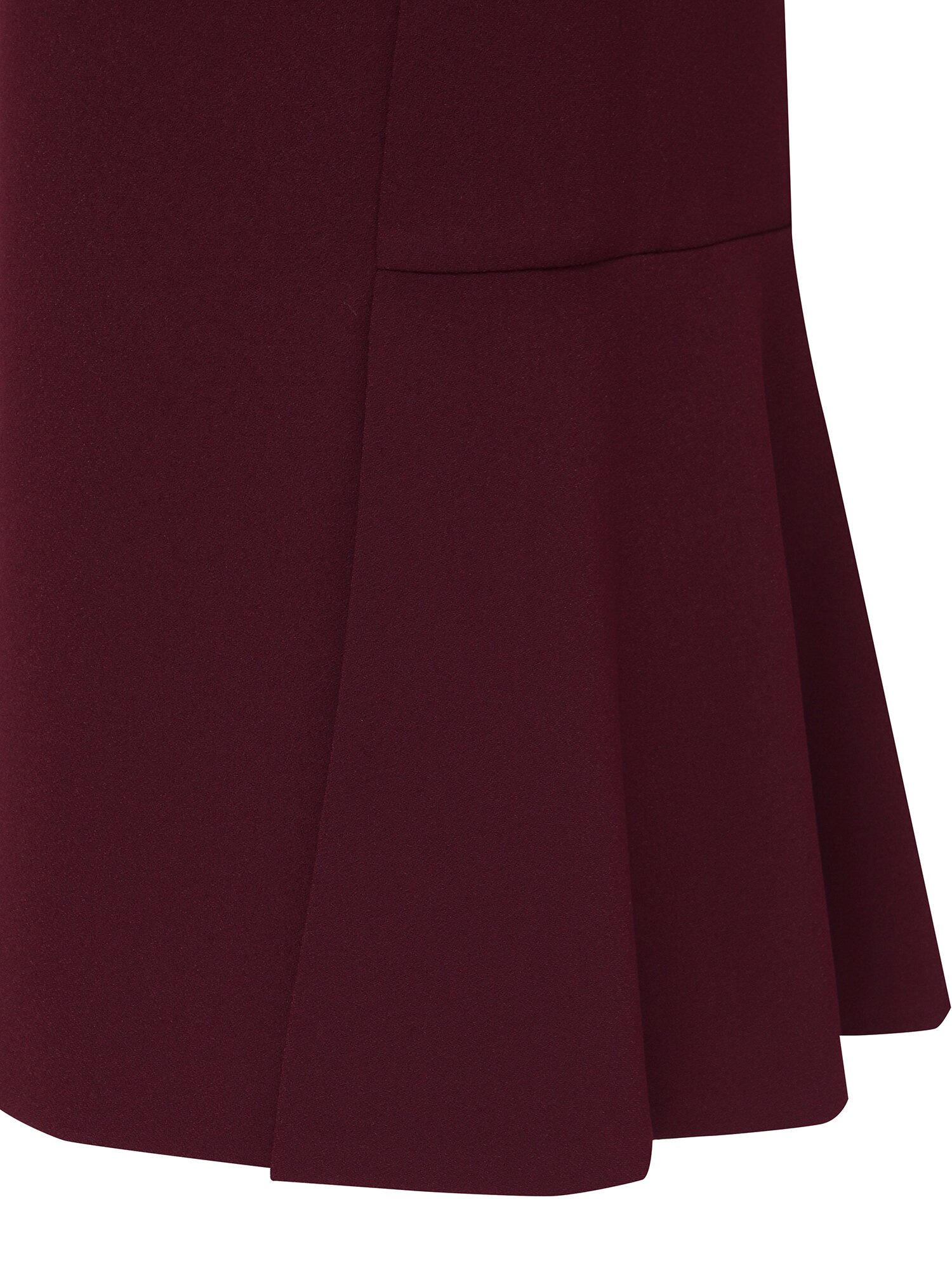 H라인 머메이드 스커트 (BURGUNDY)