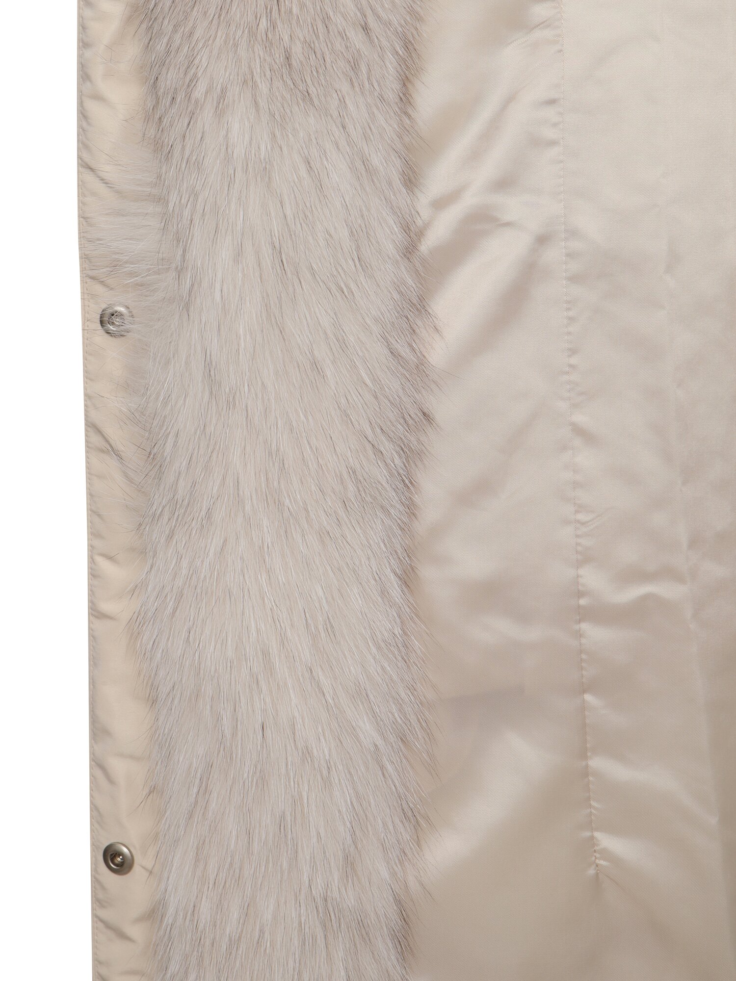 폭스퍼 벨티드 롱 구스다운 점퍼 (BEIGE)