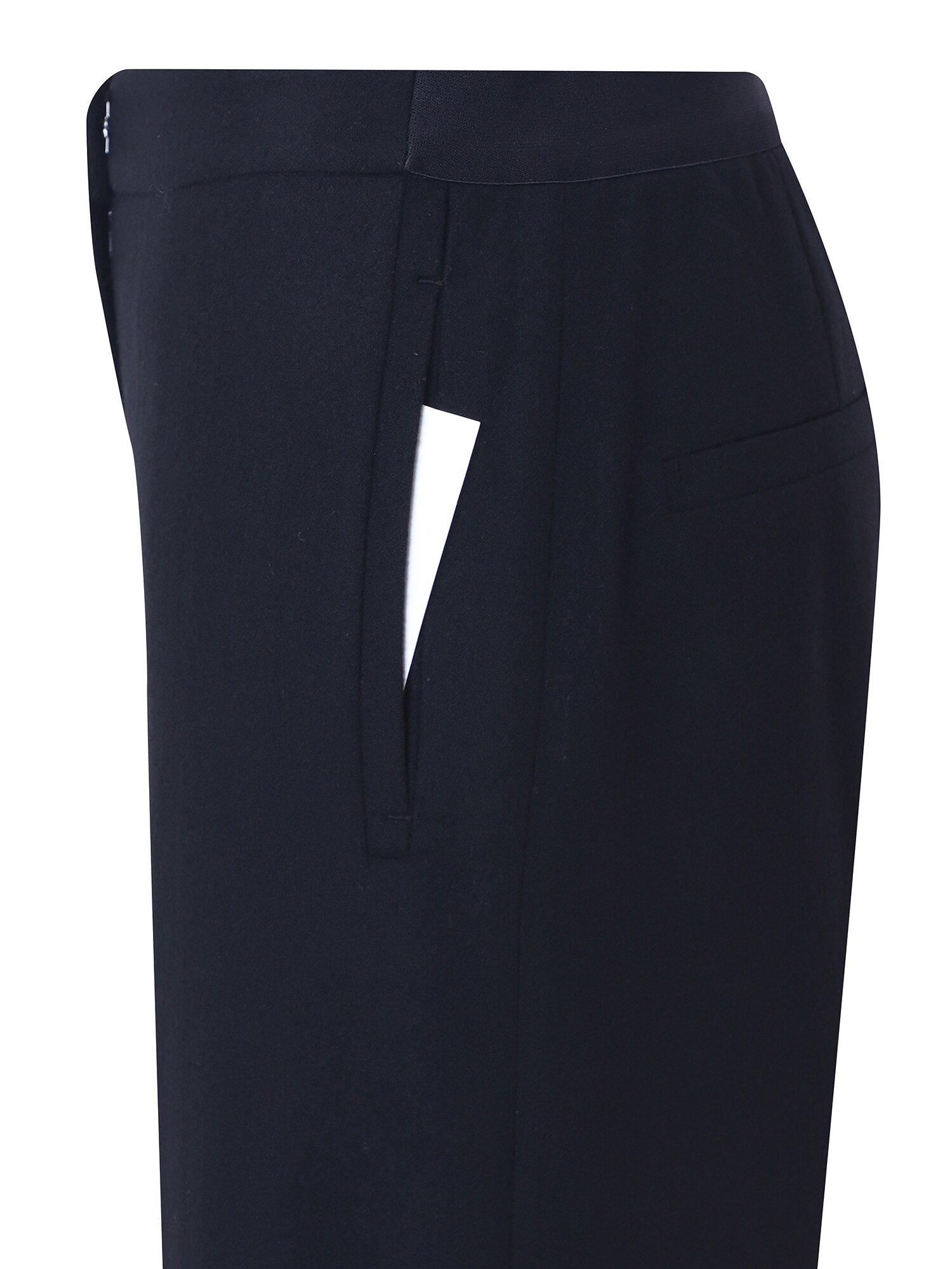 울 레귤러핏 슬랙스 팬츠 (BLACK)