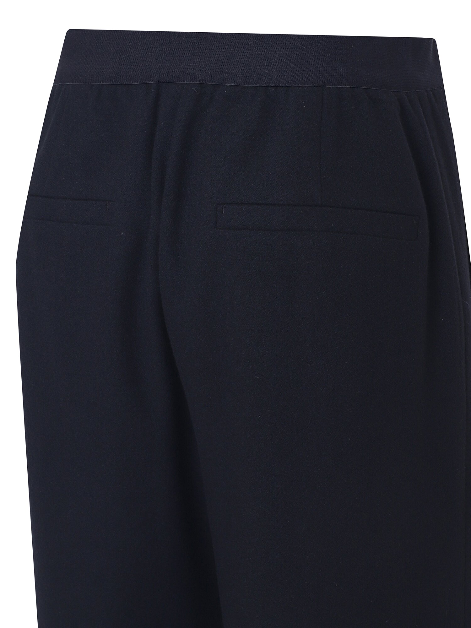 울 레귤러핏 슬랙스 팬츠 (BLACK)