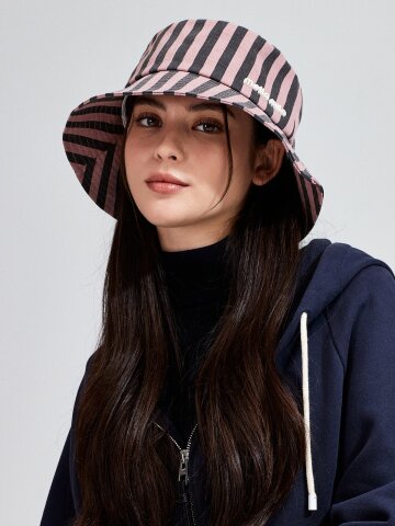 멜라밀라 몰리 스트라이프 버킷햇 (3colors)