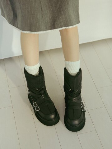 ljh010-5 Padded Platform Ankle Boots - 2 Colors