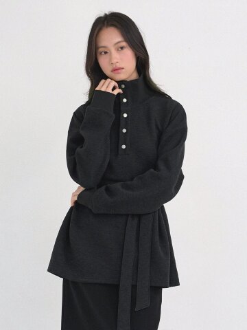 브로디 하이넥 오버핏 울 스웻셔츠