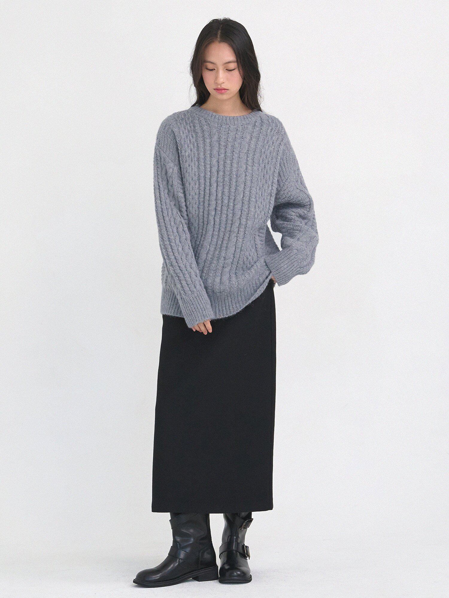 제시카 울 롱 스커트