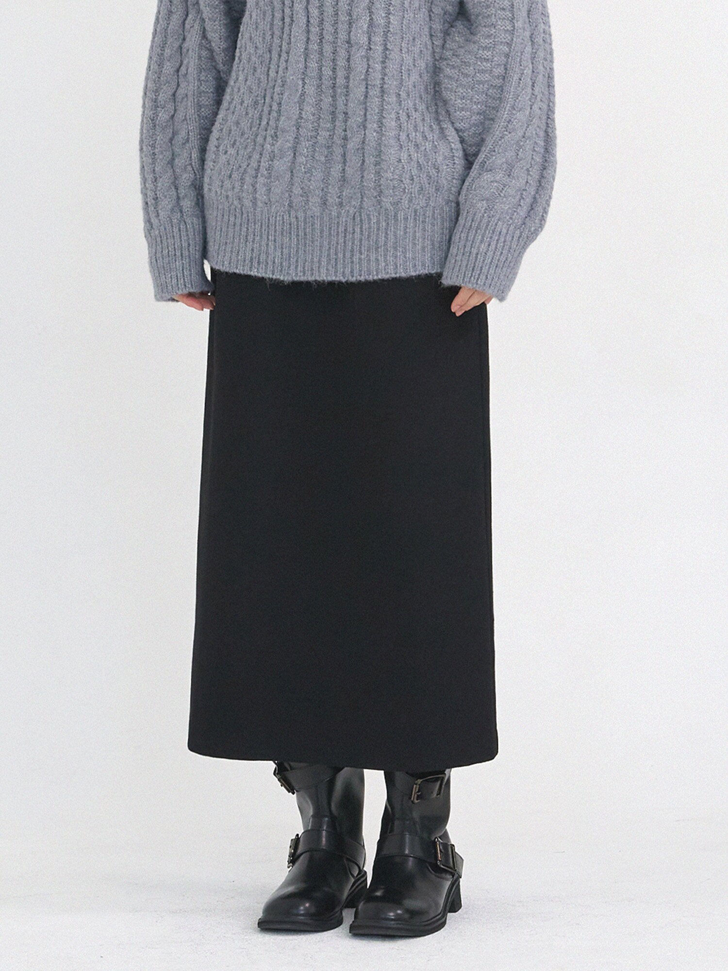 제시카 울 롱 스커트